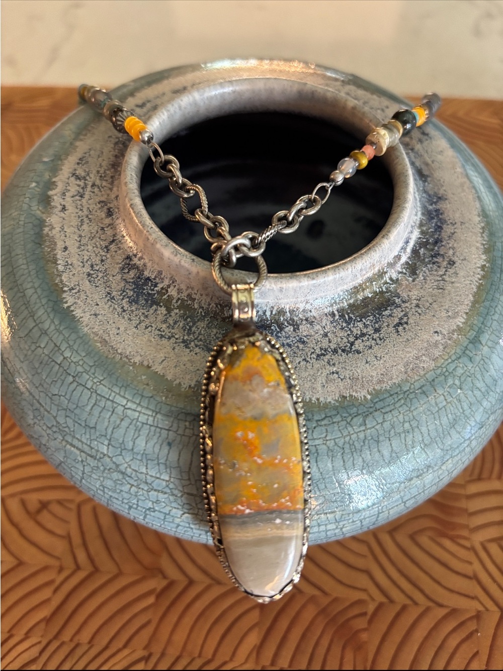Bracelet + Necklace by Anne Vaughan - Bumblebee Jasper